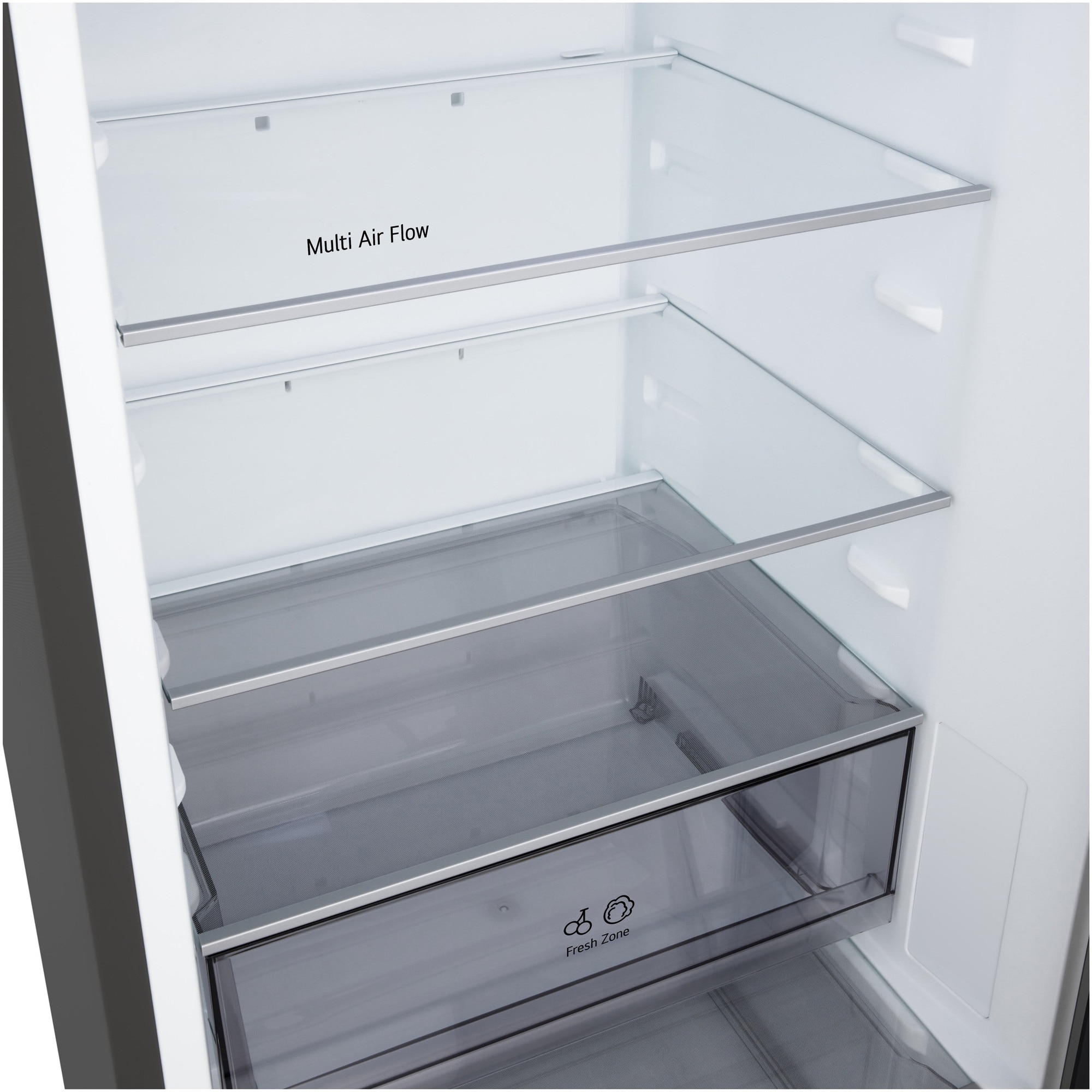 Combina Frigorifica GBBSJ11DEP, No Frost, 340 Litri, H 1.86M,DoorCooling, cls D, Argintiu