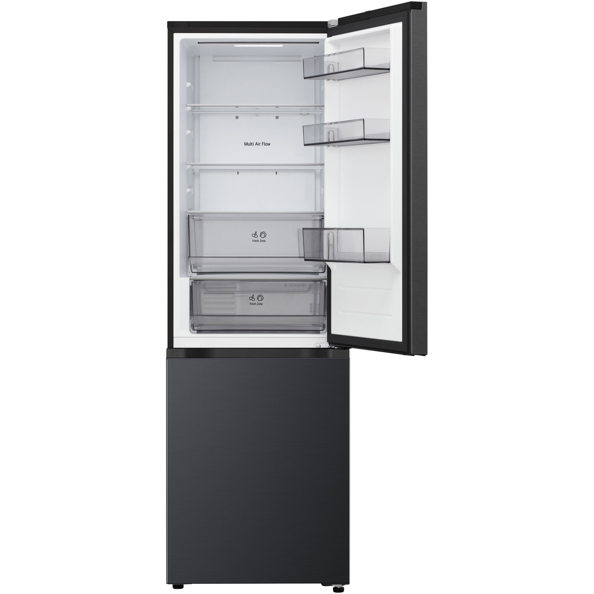 Combina Frigorifica GBBSJ11DEP, No Frost, 340 Litri, H 1.86M,DoorCooling, cls D, Argintiu