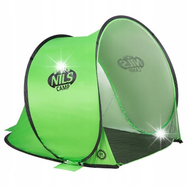 Nils Camp NC3173 strandi sátor, önfelállító, vízálló, 140x110x110cm, zöld