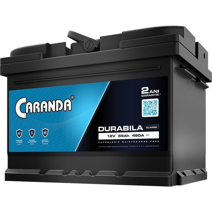 Baterie Auto Caranda Durabila 55Ah 460A - L2B