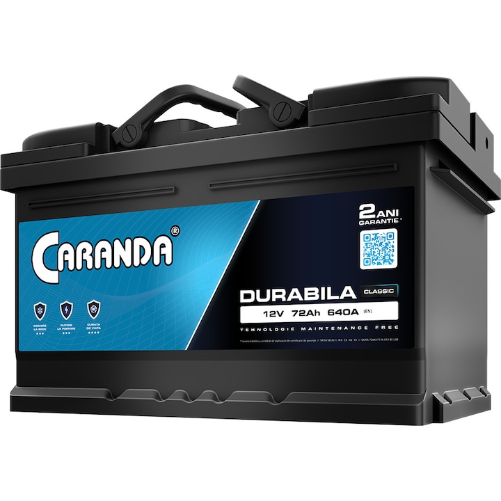 Baterie Auto Caranda Durabila 72Ah 640A - L3B