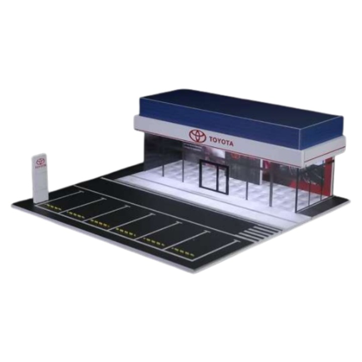 Diorama cu lumini Show room Toyota 1:64 Moreart MO936008