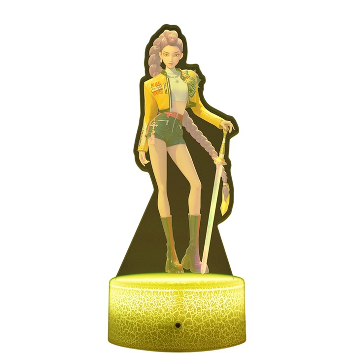 Детска нощна лампа K-POP Demon Hunter, 16 цвята, дистанционно управление