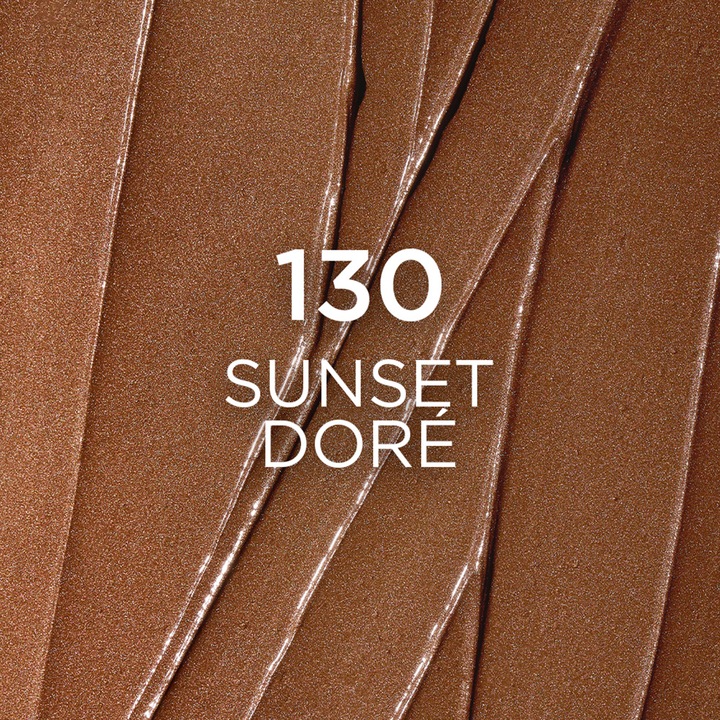 Bronzer cremos tip stick Lumi Bronze Le Stick Soleil, formula de la crema la pudra, construibil, usor de blenduit, 130 Sunset Soleil, 9 g