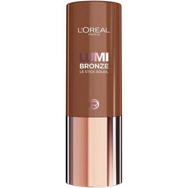 Bronzer cremos tip stick Lumi Bronze Le Stick Soleil, formula de la crema la pudra, construibil, usor de blenduit, 130 Sunset Soleil, 9 g