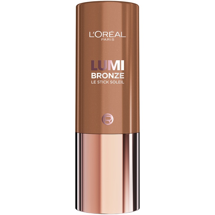 Bronzer cremos tip stick Lumi Bronze Le Stick Soleil, formula de la crema la pudra, construibil, usor de blenduit, 110 Toasted Sunlight, 9 g