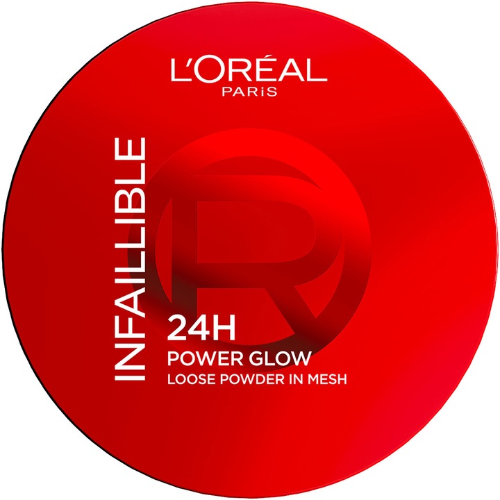 Pudra tip pulbere L'Oreal Paris Infaillible 24H Power Glow, efect de estompare, aspect radiant, Universal, 10 g