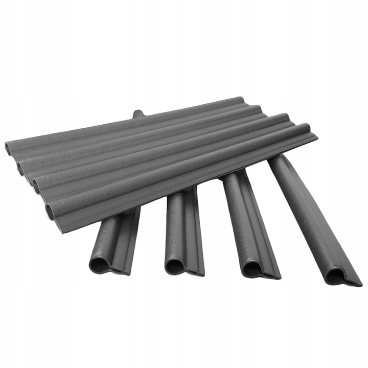 Set 20 klipsuri pentru banda de gard, antracit, 19x1,25cm