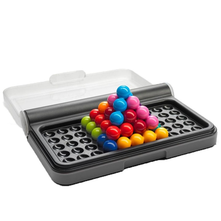 SmartGames IQ Puzzler Pro intelligencia játék, 12 színes darabbal, 120 kihívás, kompakt, többszínű
