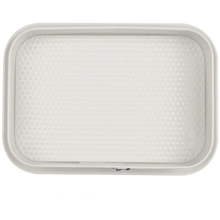 Tava dreptunghiulară Berlinger, inel detașabil, crem mat, 39x27x7,5 cm