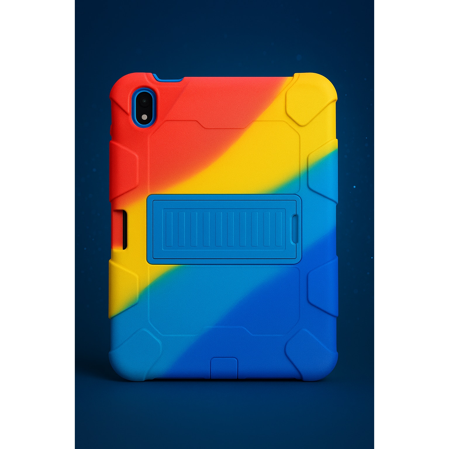 Husa pentru Ipad Mini 6 Anti shock, Protectie Dubla, Design Elegant culoare Curcubeu