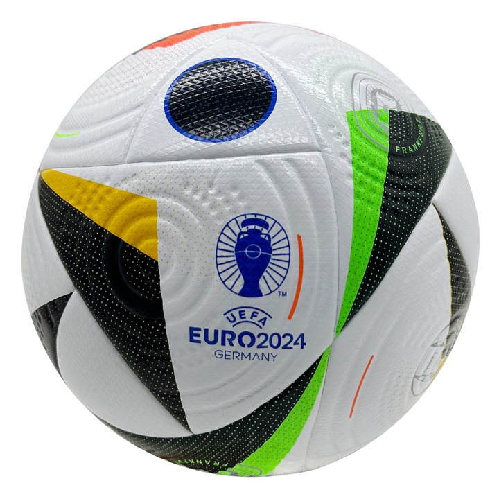 Minge fotbal din piele, marimea 5, pentru meciuri si antrenamente, multicolor