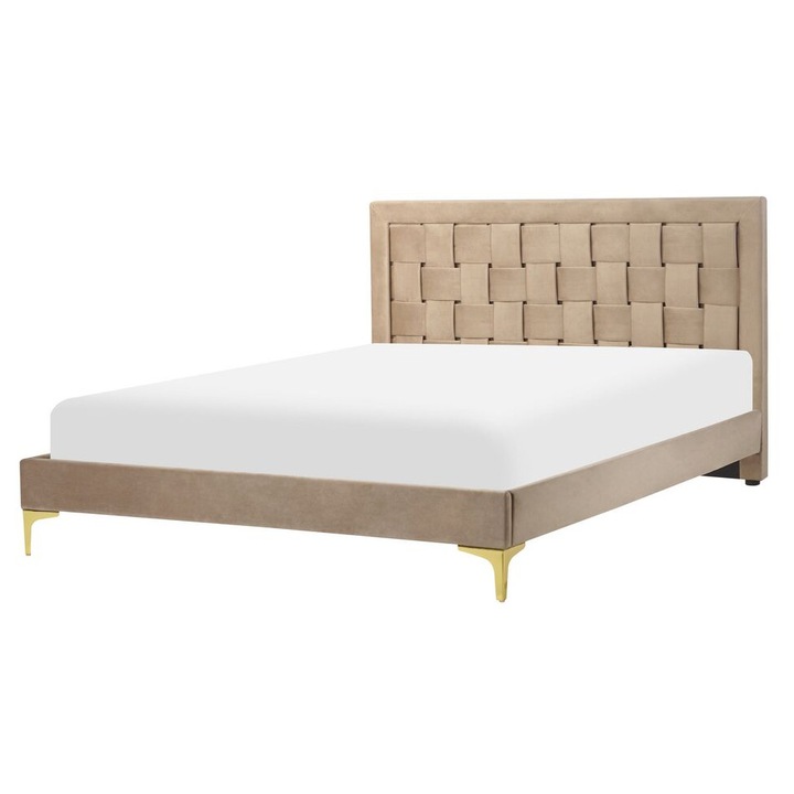 Tóp bársony franciaágy 140 x 200 cm Limoux