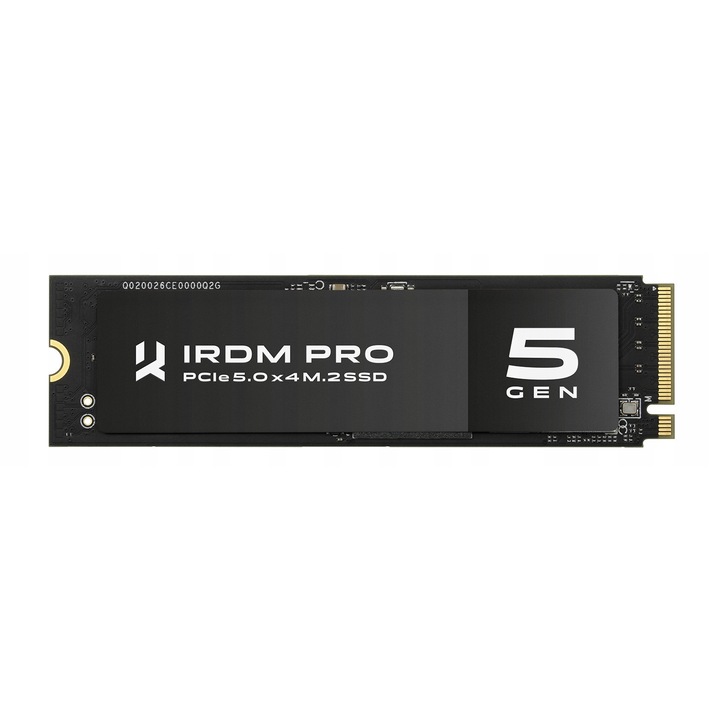 SSD Goodram IRDM PRO Gen5 PCIe NVMe gen 5 x4, M.2 2280, 12000/11000 MB/s, negru, 4 TB