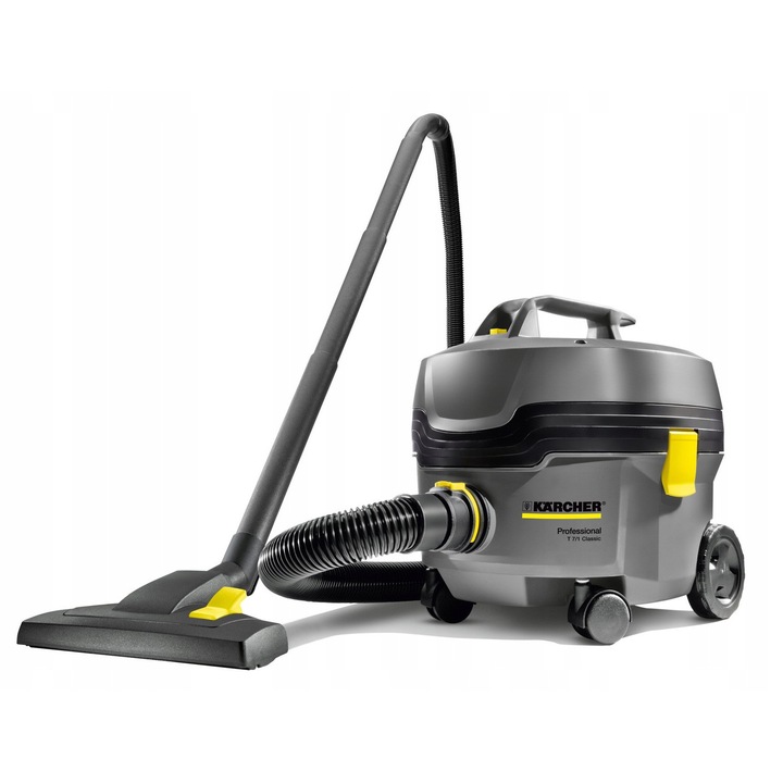 Aspirator profesional Karcher T 7/1 Classic 850 W, 3,5 kg, 7,5 l, 2 m furtun, 1 sac filtrant