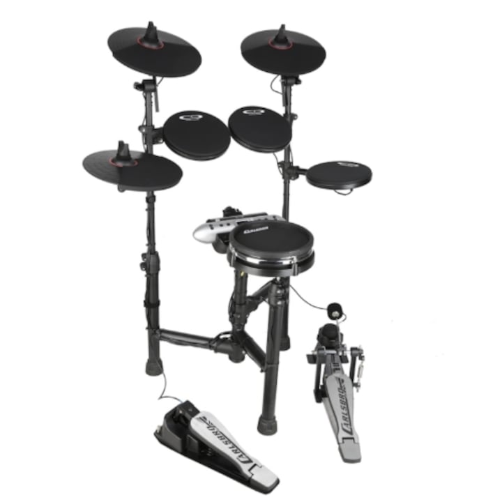 Set tobe electronice Carlsbro CSD-130M, 8 piese, pad snare 8", paduri realiste, multicolor