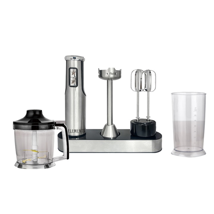 Пасатор Blendiva KB ELEMENTS, Мощен и тих мотор 800W, Регулируем контрол на 8 скорости, Функция Турбо, Дигитален LED дисплей