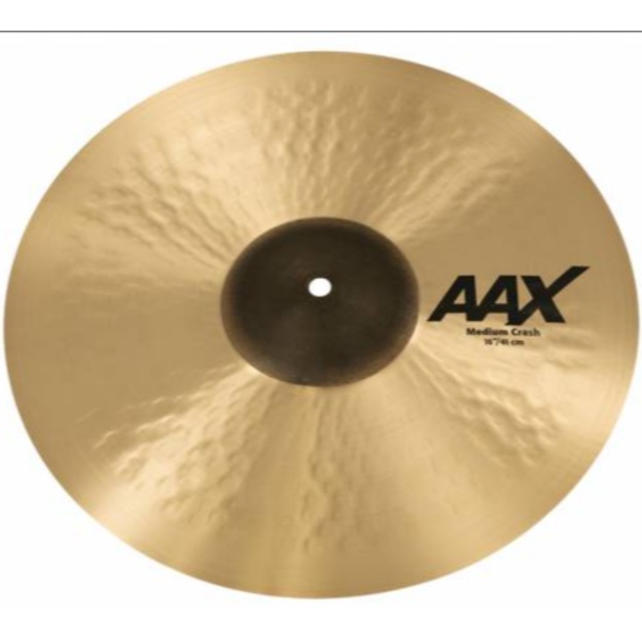 Cimbal crash SABIAN AAX 16", sunet clar, aplicabil in rock/fusion