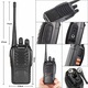 Комплект от 4 преносими радиостанции Baofeng BF-888S, UHF 400-470MHz, Уоки-токи, програмирани на 16 PMR канала, Обхват на вълните 1-10км, Включени аксесоари, Фенерче, YOUKUKE®, Черни