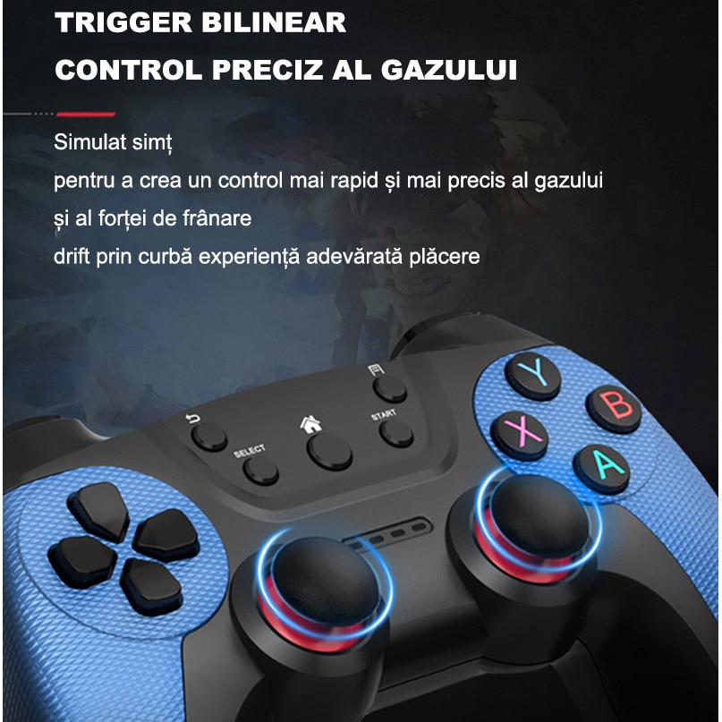 Consola de Jocuri Retro Rqiurpn, 30000 jocuri, 2 controlere wireless, 64GB, 4K, Plug and Play