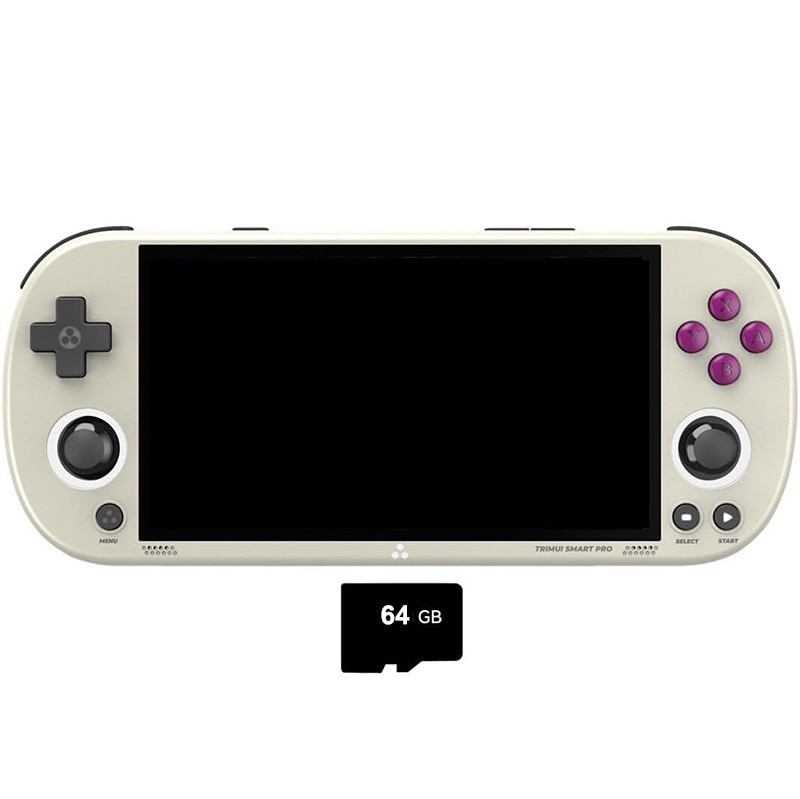 Consola de jocuri portabila Rqiurpn, 4,96 inch, procesor A133P, 64G, 9000+ jocuri, suport emulatoare