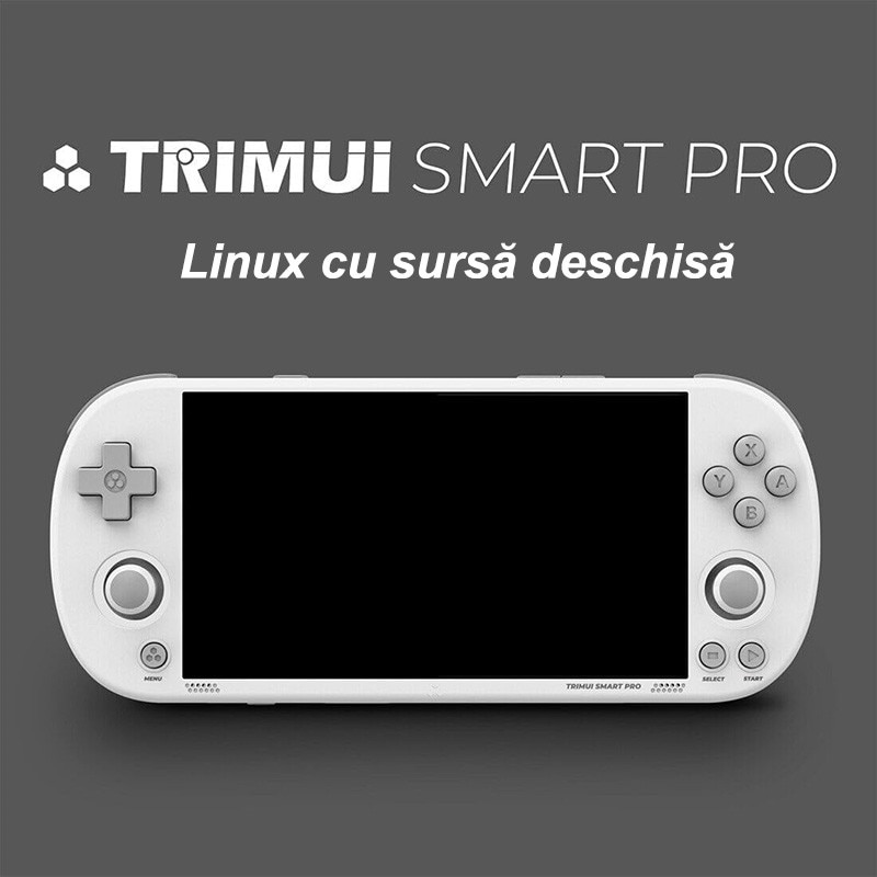 Consola de jocuri portabila Rqiurpn, 4,96 inch, procesor A133P, 64G, 9000+ jocuri, suport emulatoare