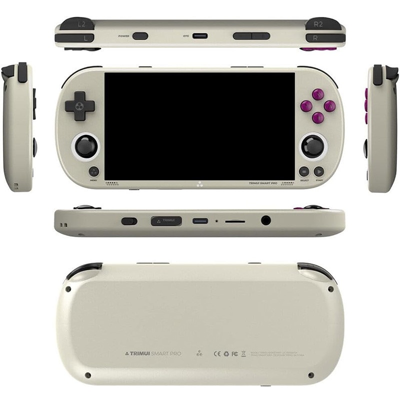 Consola de jocuri portabila Rqiurpn, 4,96 inch, procesor A133P, 64G, 9000+ jocuri, suport emulatoare