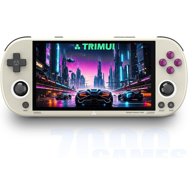 Consola de jocuri portabila Rqiurpn, 4,96 inch, procesor A133P, 64G, 9000+ jocuri, suport emulatoare