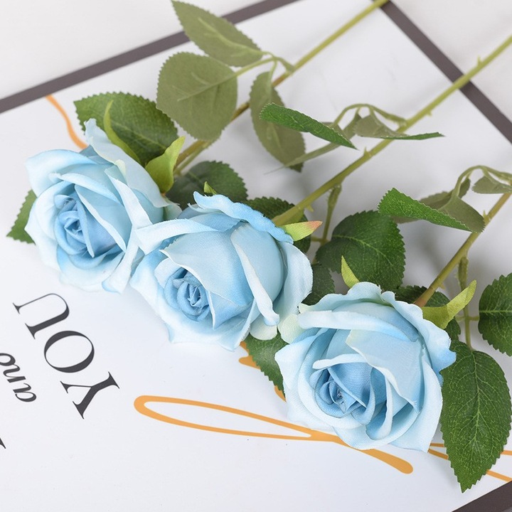 Trandafir Artificial Bleu