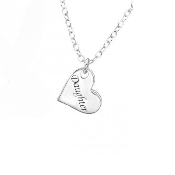 Colier cu pandantiv doughter, lant argint 925