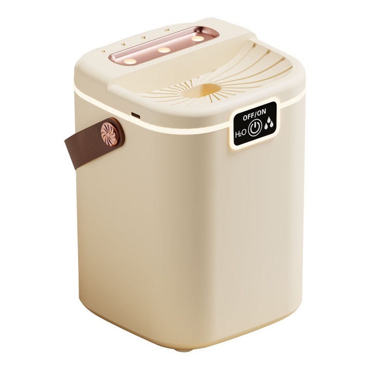 Umidificator, capacitate 2L, lumina de noapte, USB, ceata fina, anulare zgomot, tip-c, 3 jeturi, difuzor de aromaterapie