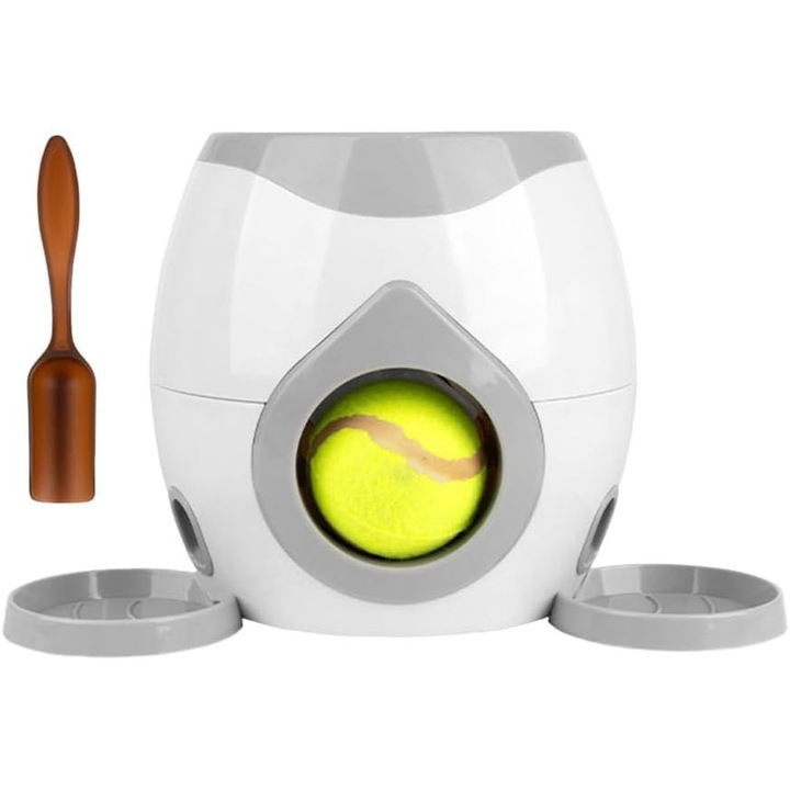 Jutalomfalat adagoló kutyáknak, interaktív játék, lassú etetés, szett két labdával