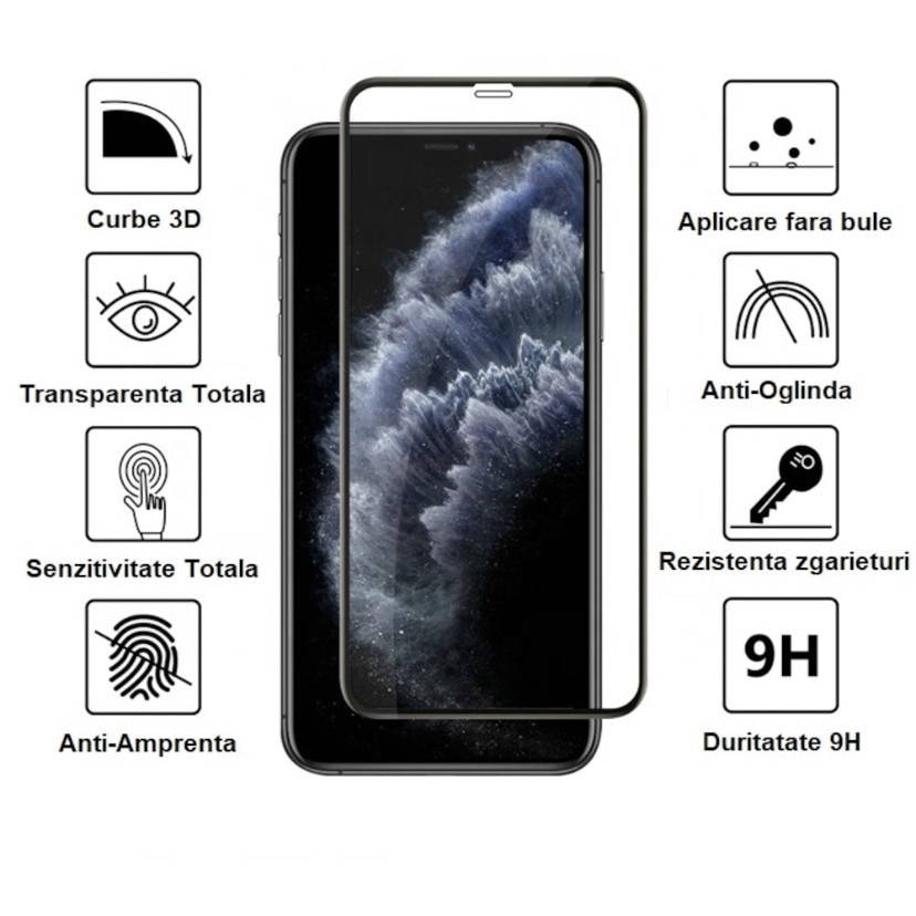 Folie Protectie Sticla Securizara pentru Iphone 11 Pro