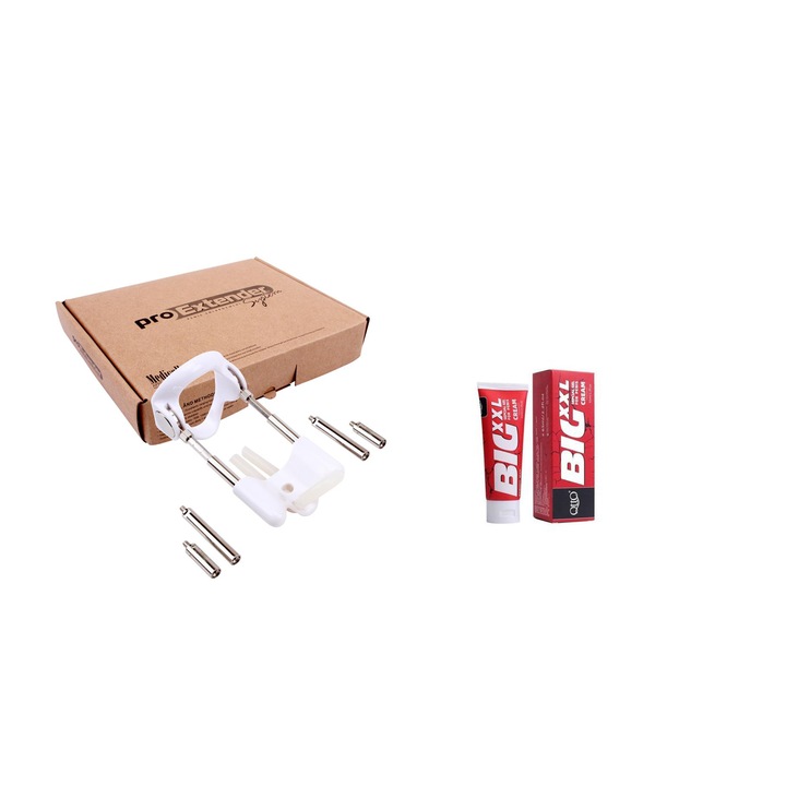 Комплект ProExtender с гел BIG XXL за уголемяване на пениса и мощна ерекция, 65мл, метал