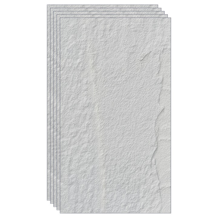 Macvi® kültéri falburkoló lapok 60 x 120 cm 5 darabos készlet 3,6 nm fedés rugalmas dekorációs panelek kőhatású időjárásálló