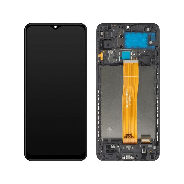 Display cu Touchscreen MP compatibil cu Samsung Galaxy M12 M127 cu Rama Negru