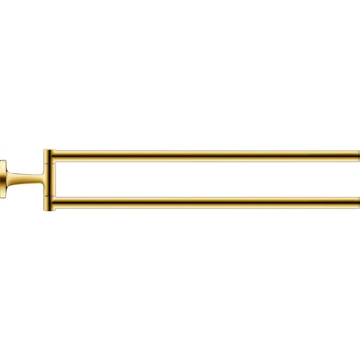 Bara prosop Duravit Starck T 0099413400, montare pe perete, pivotanta, 470 mm, metal, Auriu lucios