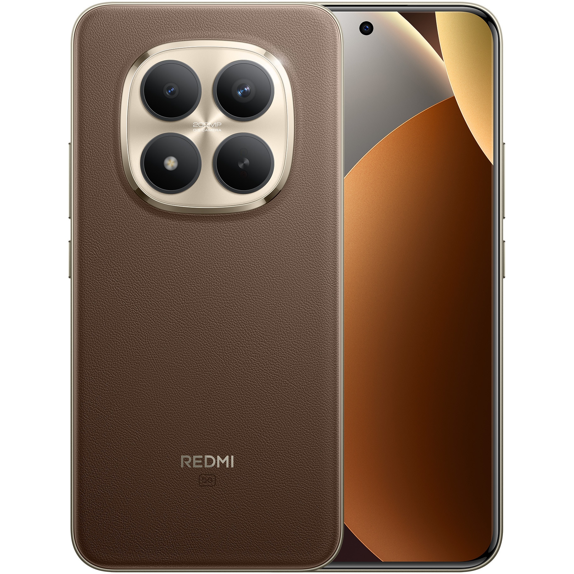Telefon Mobil Xiaomi REDMI Note 15 Pro+, 8GB RAM, 256GB ROM, 5G, Brown + Woven Strap Ring Stand