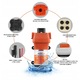 Pompa apa presiune 12V Seaflo, 17L/min, 40 PSI, 1/2", 98,5x255x102mm