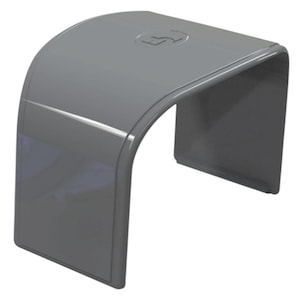 Prelungitor canal gri antracit MG 75-OPT, piesa pentru extinderea canalului tehnic OPTIMA 75mm, utilizata la montajul traseelor frigorifice pentru aparate de aer conditionat si pompe de caldura, asigura continuitatea, protectia cablurilor si a tevilor izo