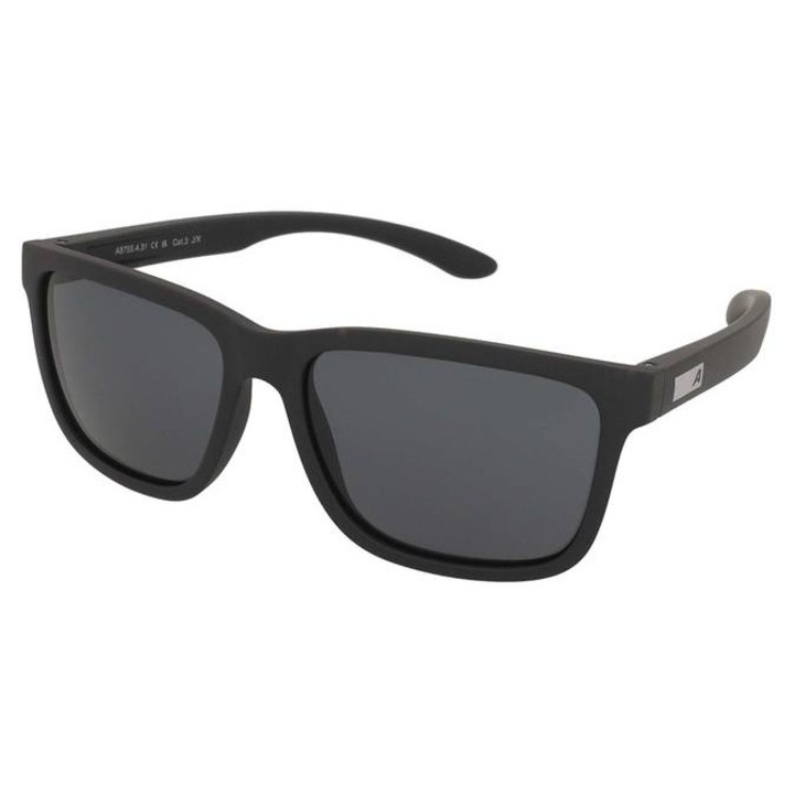 Ochelari de soare bărbați, Alpina, Burst, lentile negre, rame mat, negru