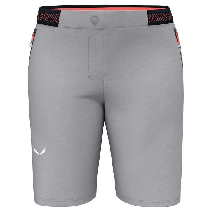 Női túra rövidnadrág Salewa Pedroc Cargo 3 Durastretch-Világosszürke-40/34
