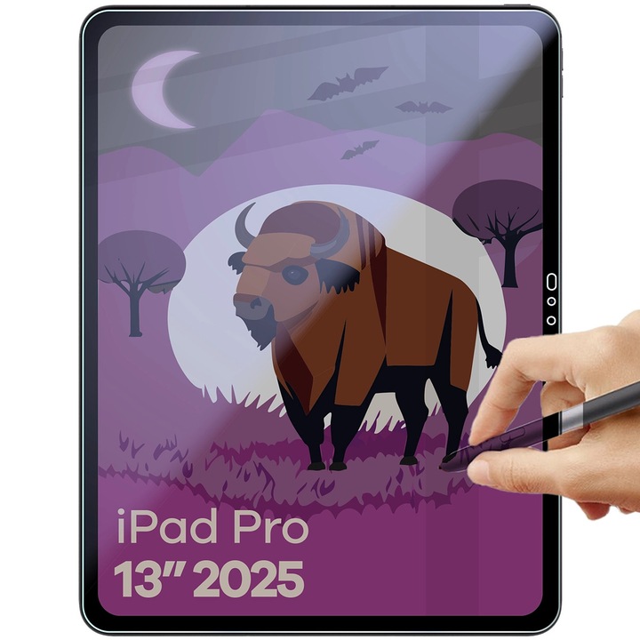 Sticla de protectie privacy, Bizon Glass Mule Shadow pentru iPad Pro 13" M5 2025