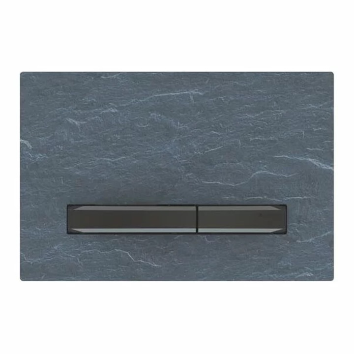 Geberit Sigma50 működtetőlap, mustang pala, matt fekete gombok