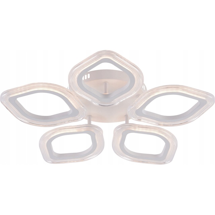 Lampa sufita LED VARGO 70W, alb mat, 3 moduri de iluminare, dimensiuni 53x7.5cm