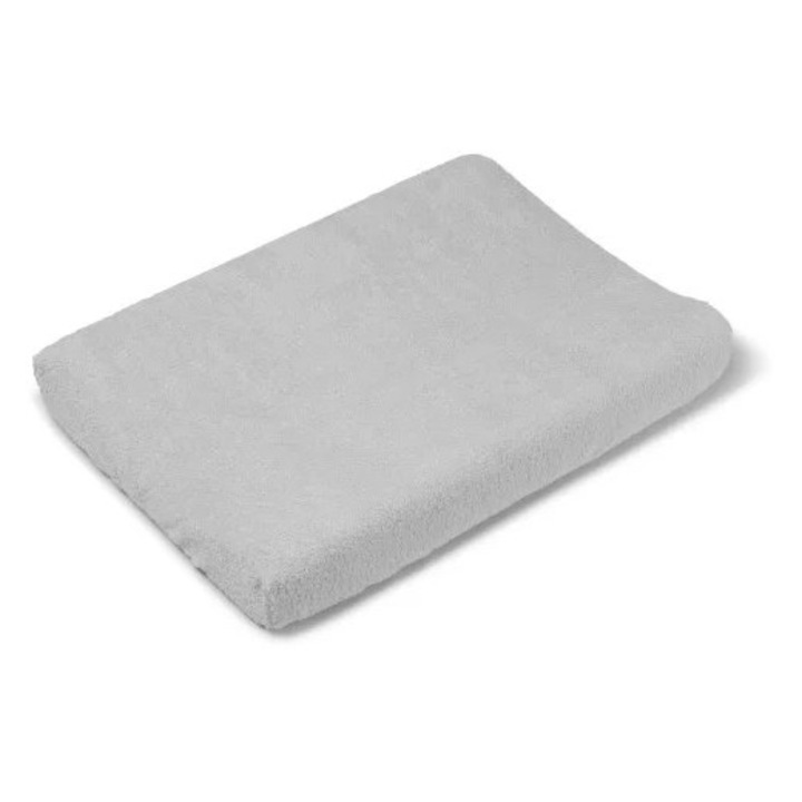 Husă de protecție pentru salteaua de înfășat, Bonjourbébé, bumbac, gri, 80x50 cm