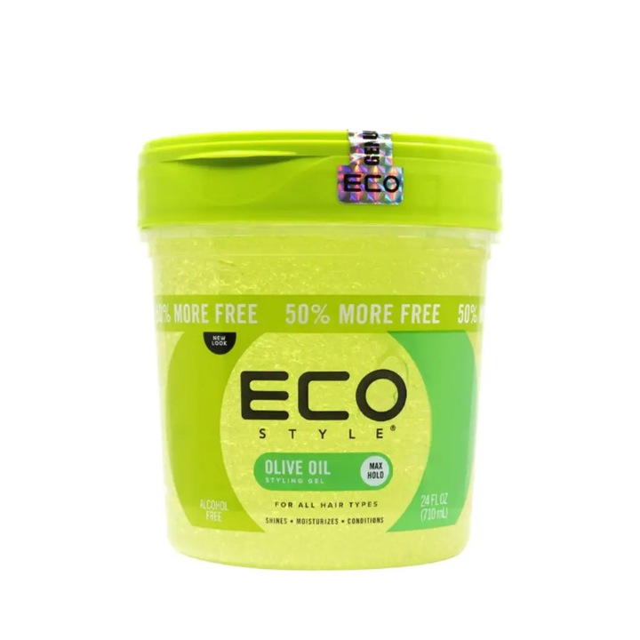 Gel de styling nutritiv fixare puternica EcoStyle Olive Oil 710ml