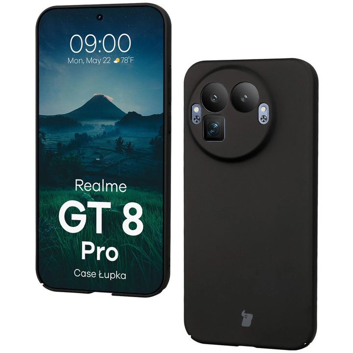 Калъф, Bizon Case Lupka за Realme GT 8 Pro, Черни