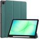 Husa tip carte Bizon Case Tab Lizard pentru Galaxy Tab A11 Plus / A9 Plus, Verde inchis