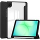 Husa tip carte Bizon Case Tab Clear Matt pentru Galaxy Tab A11 / A9, negru